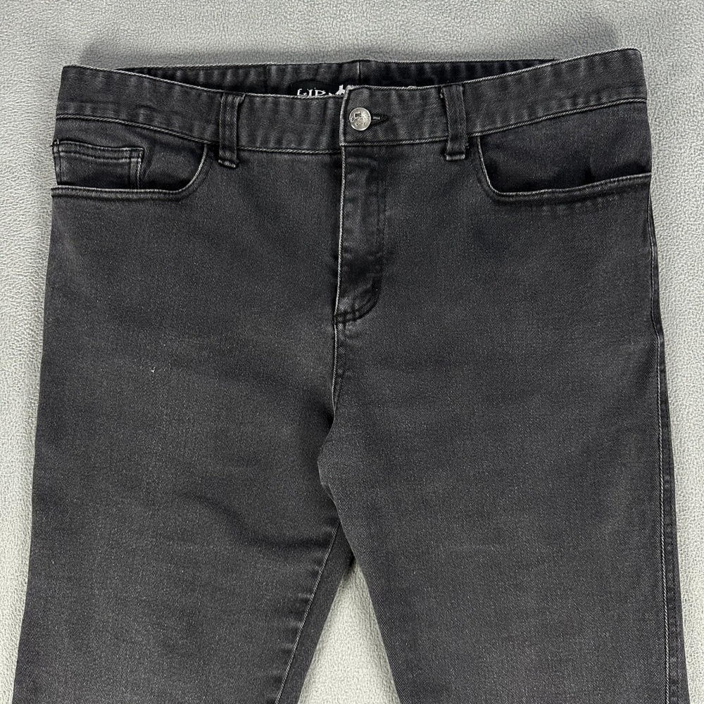 Lip Service Jeans Mens 36x34 Black Faded Distressed Stretch Jeans Punk Rock Goth - Picture 4 of 12